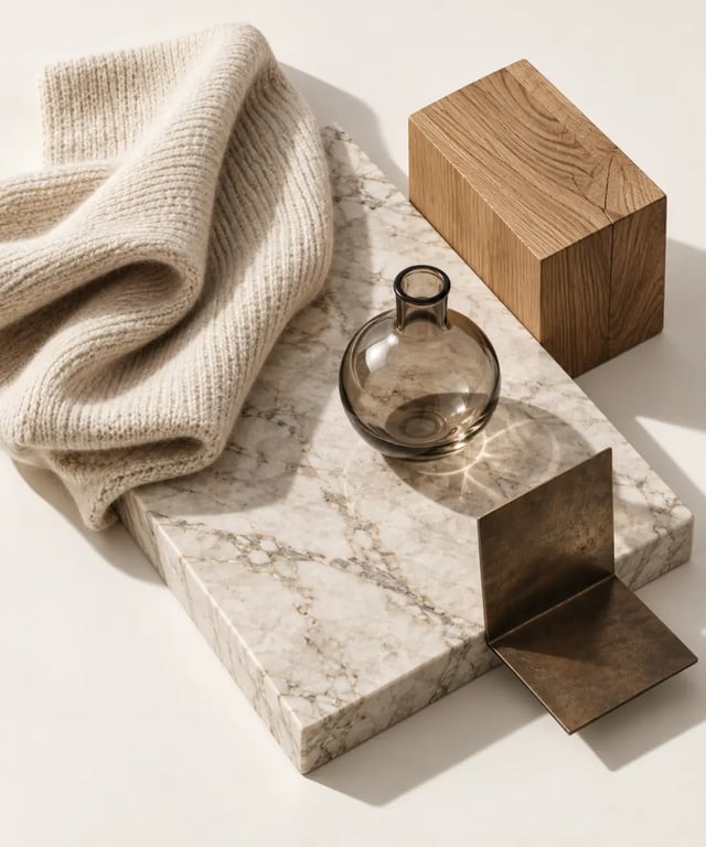 Matières nobles utilisées dans une décoration luxe intérieur