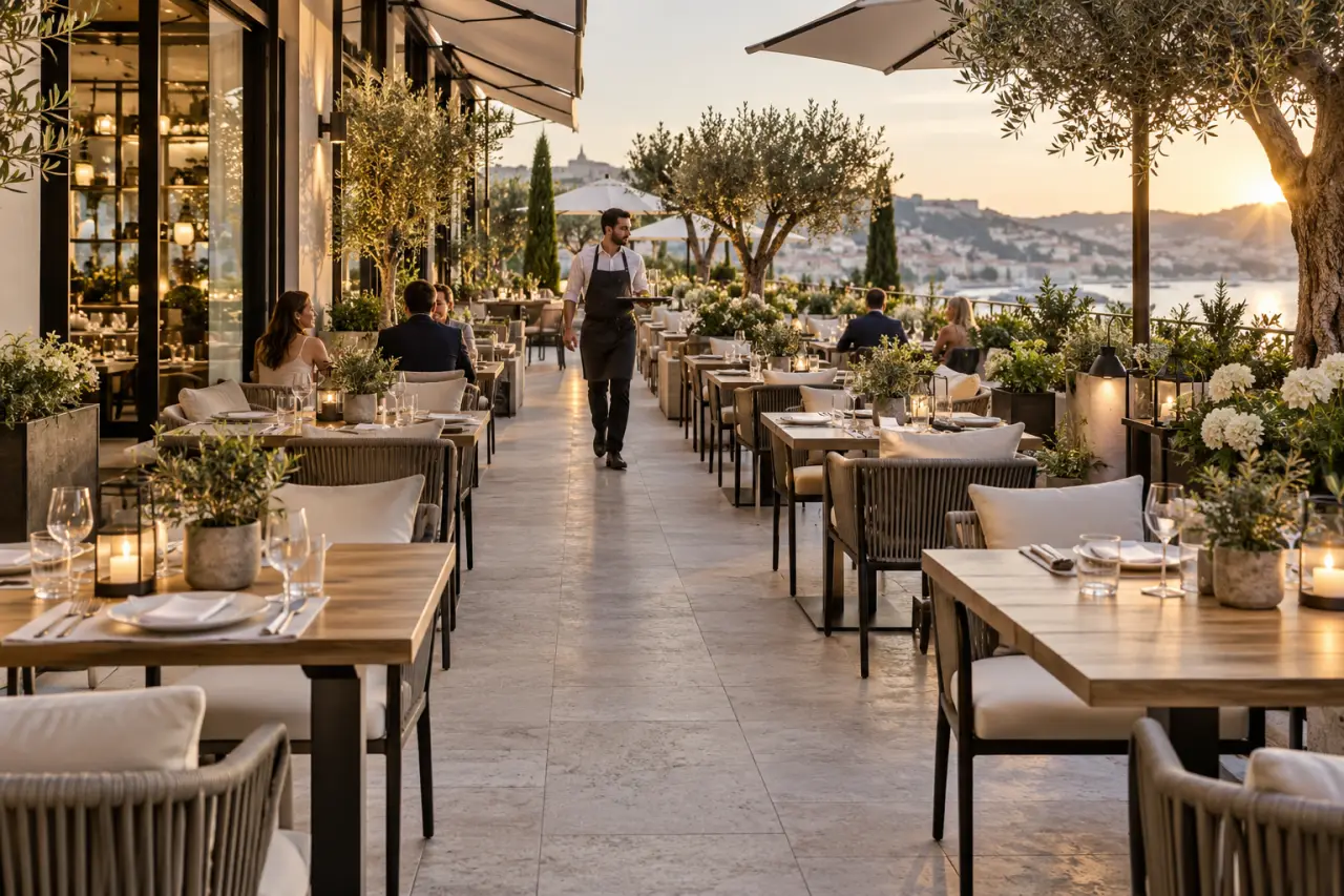 Mobilier de terrasse professionnel : 80 cm d’allée pour fluidifier le service et préserver le confort