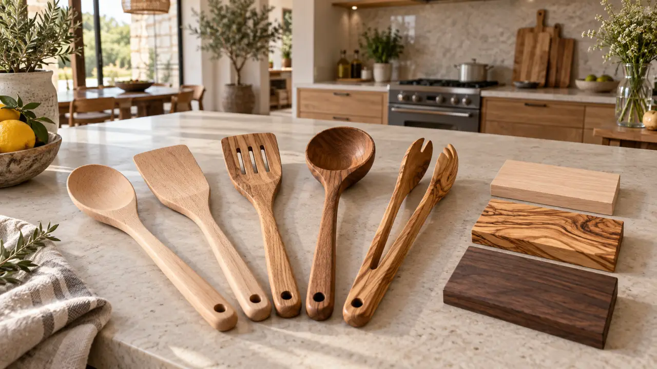 Ustensiles de cuisine en bois : 5 pièces utiles et 3 essences à comparer