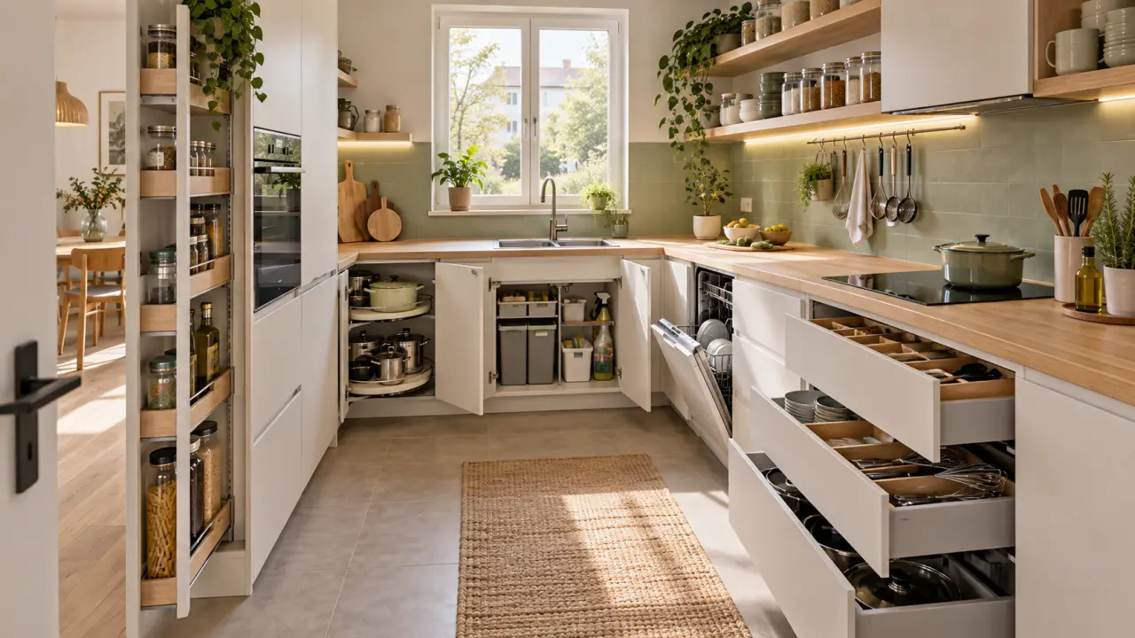 Optimisez les rangements d’une petite cuisine sans sacrifier le plan de travail
