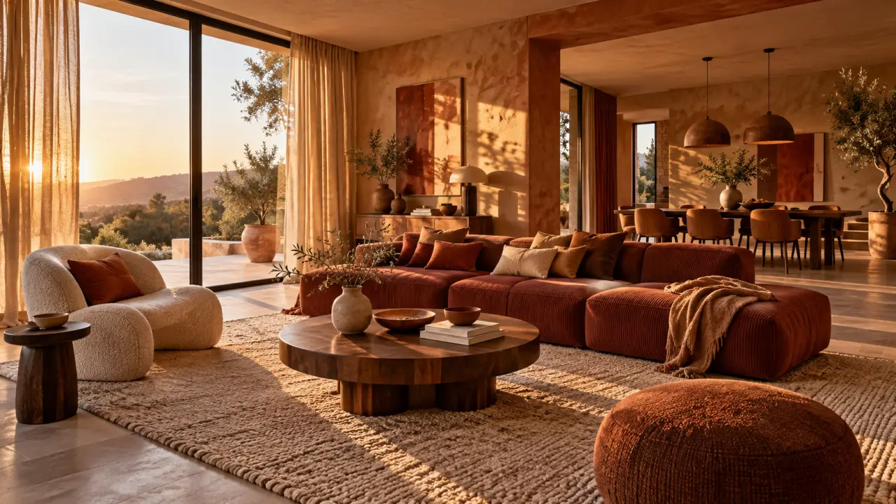 La tendance déco maison 2026 réchauffe l’intérieur par la couleur, la texture et la mesure